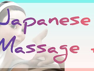 Erotic jap therapeutic massage with dishonest spouse