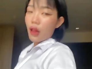 Emma Thai Slutty Teasing in Actual College Uniform and The use of Intercourse Toy