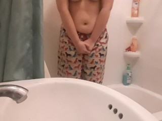 Pee desperation and orgasm in pjs (nonetheless have not peed, cum see me within the morning)
