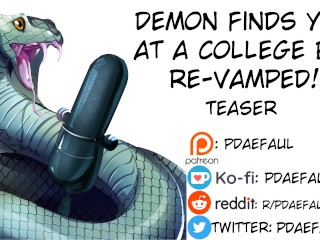 [M4F] Erotic Audio: Demon Reveals You at a School Bar: Re-Vamped (Teaser)