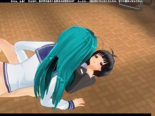 3-d HENTAI YURI Schoolgirl licks instructor’s pussy for a top rating