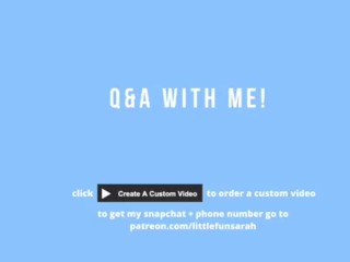 Q&A with me