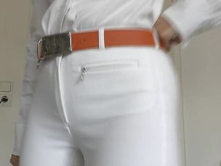 POV: Pamper White Attractive Driving Pants Ass and JOI