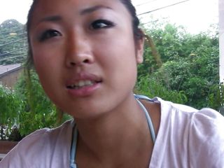 JAPANESE BABE GETS A PUSSY CUMSHOT AFTER A HARD RIDE BY A