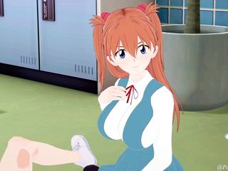 Asuka Langley Blowjob and Missionary Place