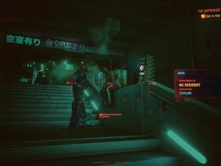 Exploring Cyberpunk 2077 Side road course Section Two V is going nude for science!