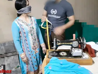 Desi darji (tailor) fucked onerous with Billo gulnaz- tailor ne bhabhi ka naap lete lete bhabhi ko hello chod dala- hindi