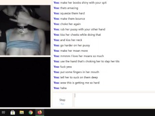Naughty Couple on Omegle Follows My Orders