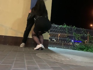 PARTY GIRL CHEATS BOYFRIEND AT AFTER PARTY – RISKY FUCK IN PUBLIC