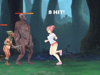 Combating Woman Sakura Gameplay: Level 6 (Ryona)