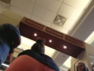Candid Teenagers in Booty Shorts at mall