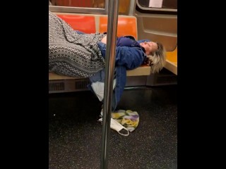Blonde White Mature Ladies Masturbates On B Teach NYC