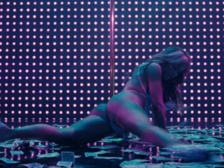 Jennifer Lopez stripping – HUSTLERS – highlights, ass, crotch, pole dance, legs unfold, gyrating JLo