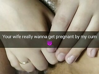 Hotwife lover cums in her pussy and he or she needs to get pregnant!