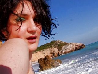 Spanish Slut Get Anal Fuck Outside At The Seaside