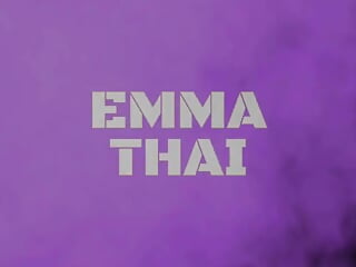 Emma Thai Will get Fucked Domestic dog Taste in Purple Underwear