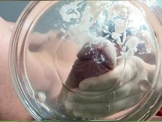 MILF Excessive Milking Cock in Water Slowmo Massive Cumshot