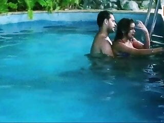 Nyla Usha, Swimming pool Kissing Scene, Actual intercourse