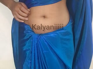 Kalyaniiiii- Blue Sari- Scorching Communicate