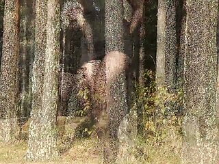 Horny booty within the woods
