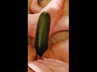 Despatched hubby a video of me fucking a cucumber whilst away for the weekend