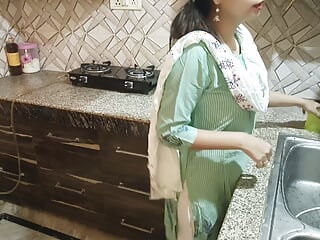 desi attractive stepmom will get indignant on him after proposing in kitchen pissing