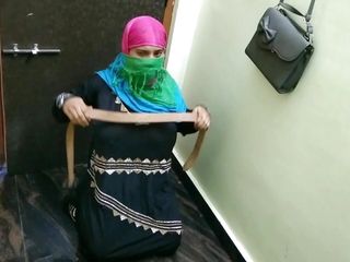 Hijab woman arduous task through hindu
