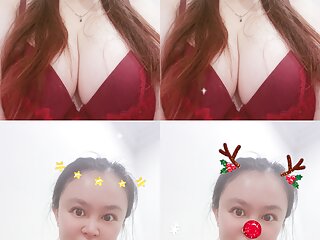 Horny 36G bunny dressed in for CNY