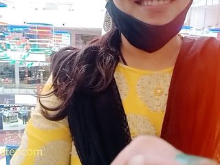Grimy Telugu audio of scorching Sangeeta's 2d  seek advice from to mall's washroom,  this time for shaving her pussy