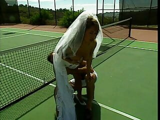 Surprising younger giant tit bride is licked through tennis trainer
