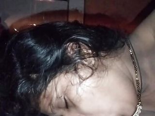 Sizzling and horny desi Indian woman sucking lover cock like a lolipop with gorgeous rainy pussy