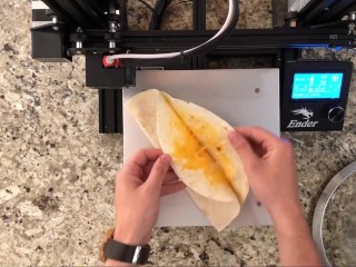 I display you learn how to make a quesadilla on a three-D printer whilst I reflex at the glorious reward of existence
