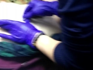 My GF getting her nipples pierced. Filmed by means of her pal