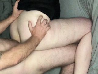 Dishonest obese large ass spouse being fucked through her lover doggystyle. He cums far and wide her ass as she loves a cuckold