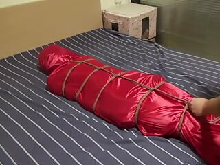 Red Mattress Sheets and Compression Baggage