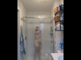 SPY  – Curvy Blonde TEEN performs with pussy and takes attractive bathe