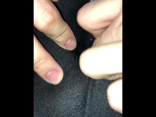 Fingering my female friend via her leggings