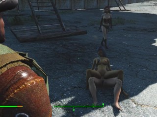 Cuckold Husband Observing His Asian Spouse Fucked | Fallout 4