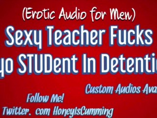 Sexy Instructor Will get Fucked Exhausting 18 yo Stud All over Detention Cums on Her Knockers ( Erotic ASMR for Males)