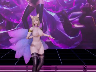 [MMD] Bestie – Love Choices Ahri Uncensored 3-D Nude Dance