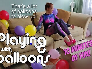 Enjoying with Balloons