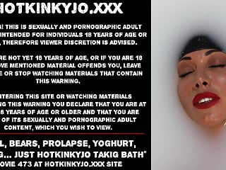 Anal, bears, prolapse, yoghurt, fisting simply Hotkinkyjo bathtub